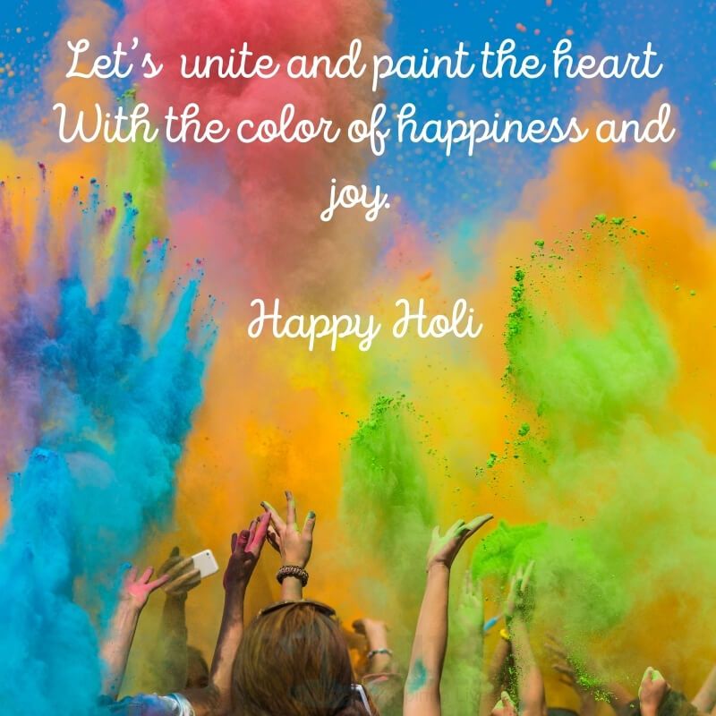 Colorful Holi Quotes in English | Holi Wishes In English