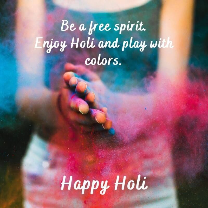 Colorful Holi Quotes in English | Holi Wishes In English