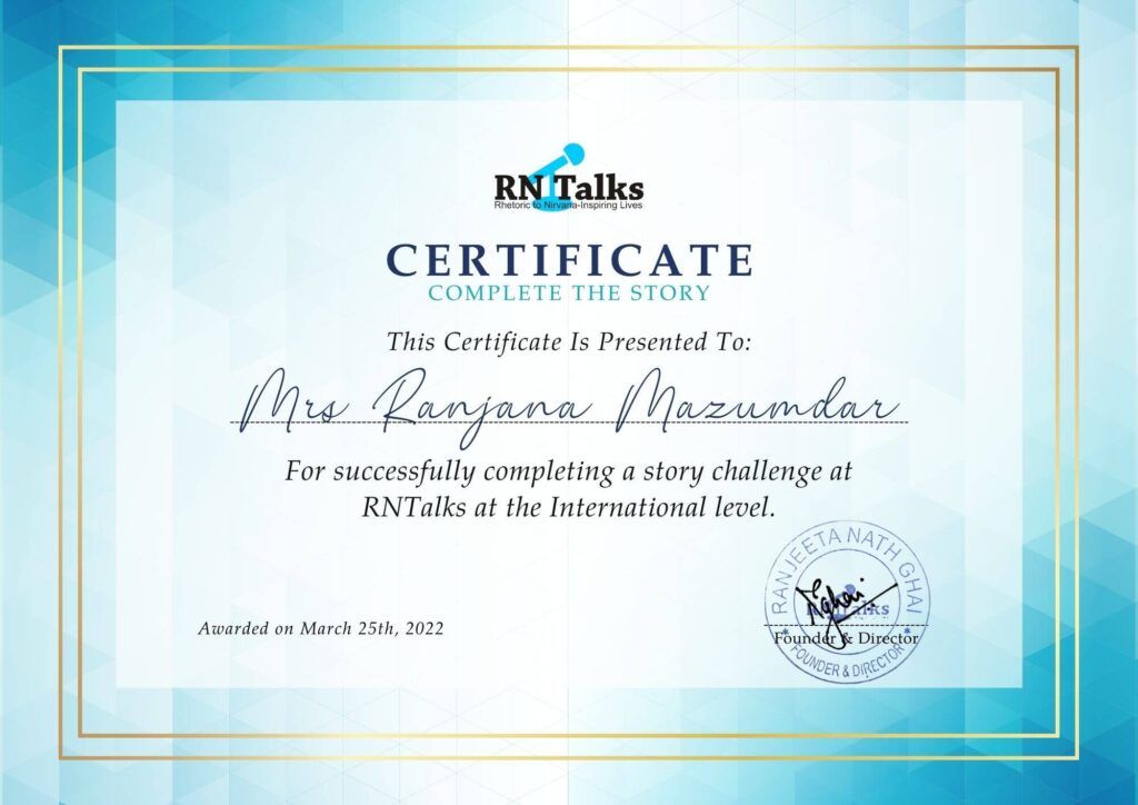 Certificate Of Merit: Ranjana Mazumdar